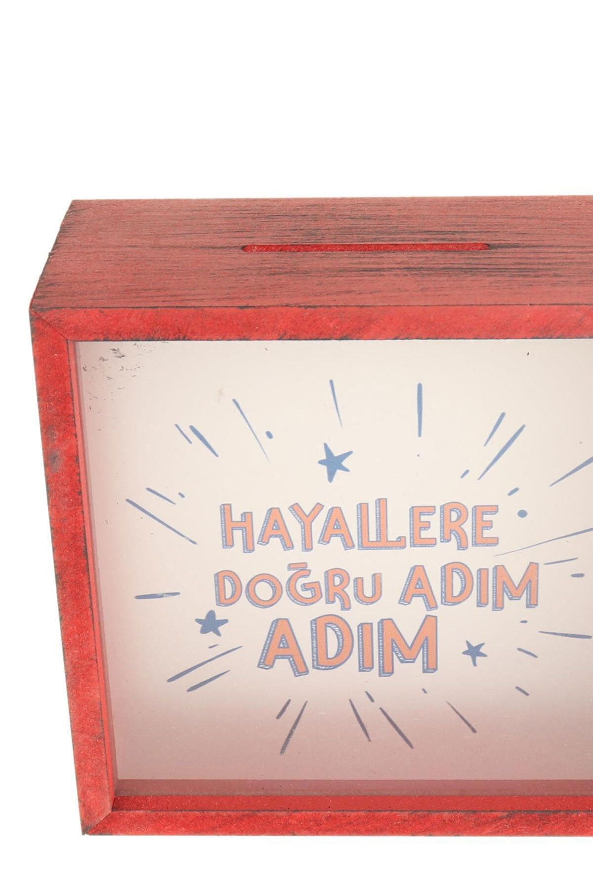 Hayalevi Consept Hayallere Doğru Adım Adım Kırmızı Kumbara