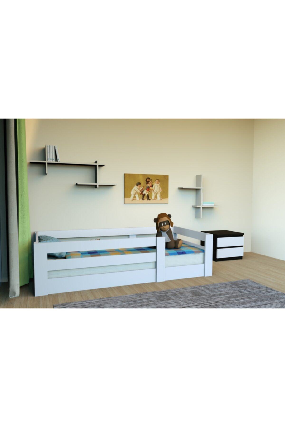 Fidan Grup Mdf Montessori Karyola Beyaz - 90x190 Yatak Uyumlu- Fy101