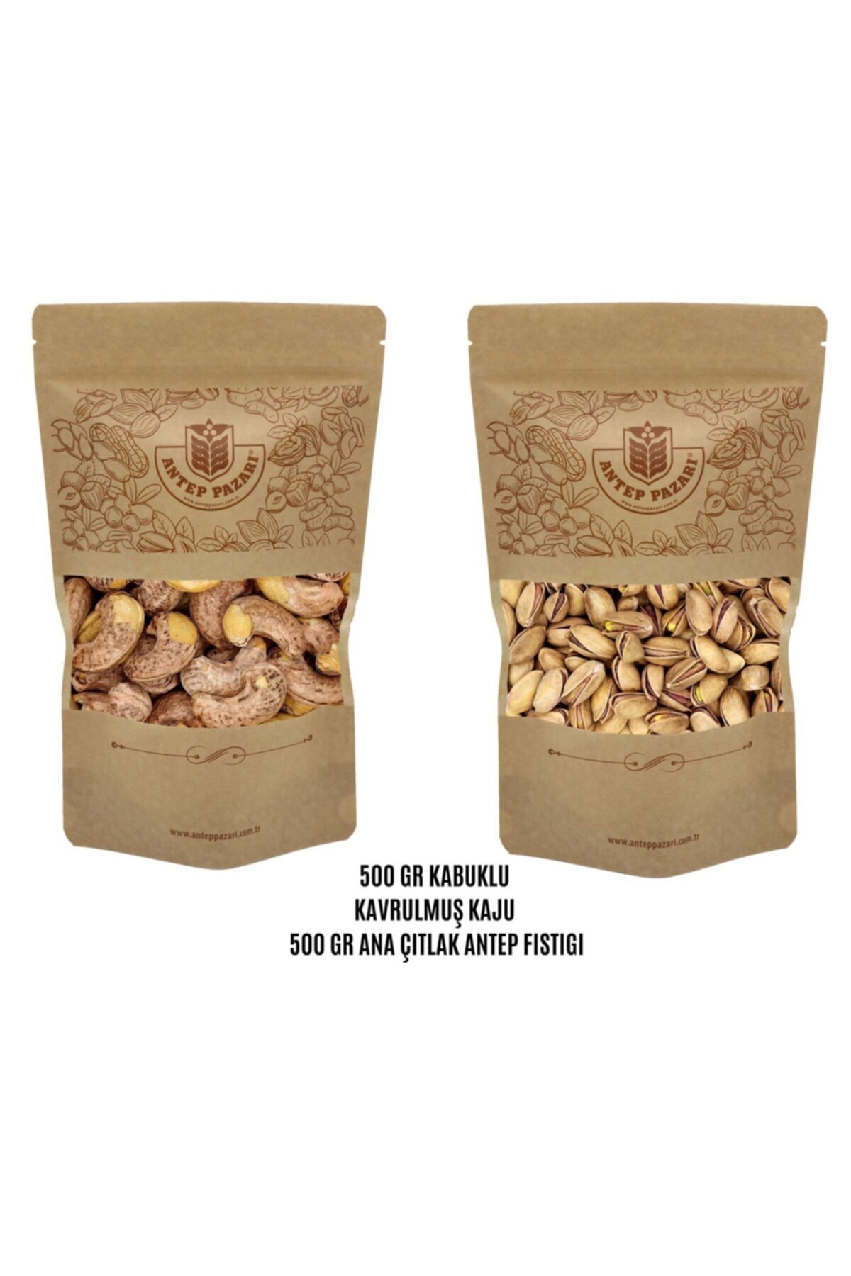 Antep Pazarı Kabuklu Kaju 500 Gr Ana Çıtlak Antep Fıstıgı 500 Gr