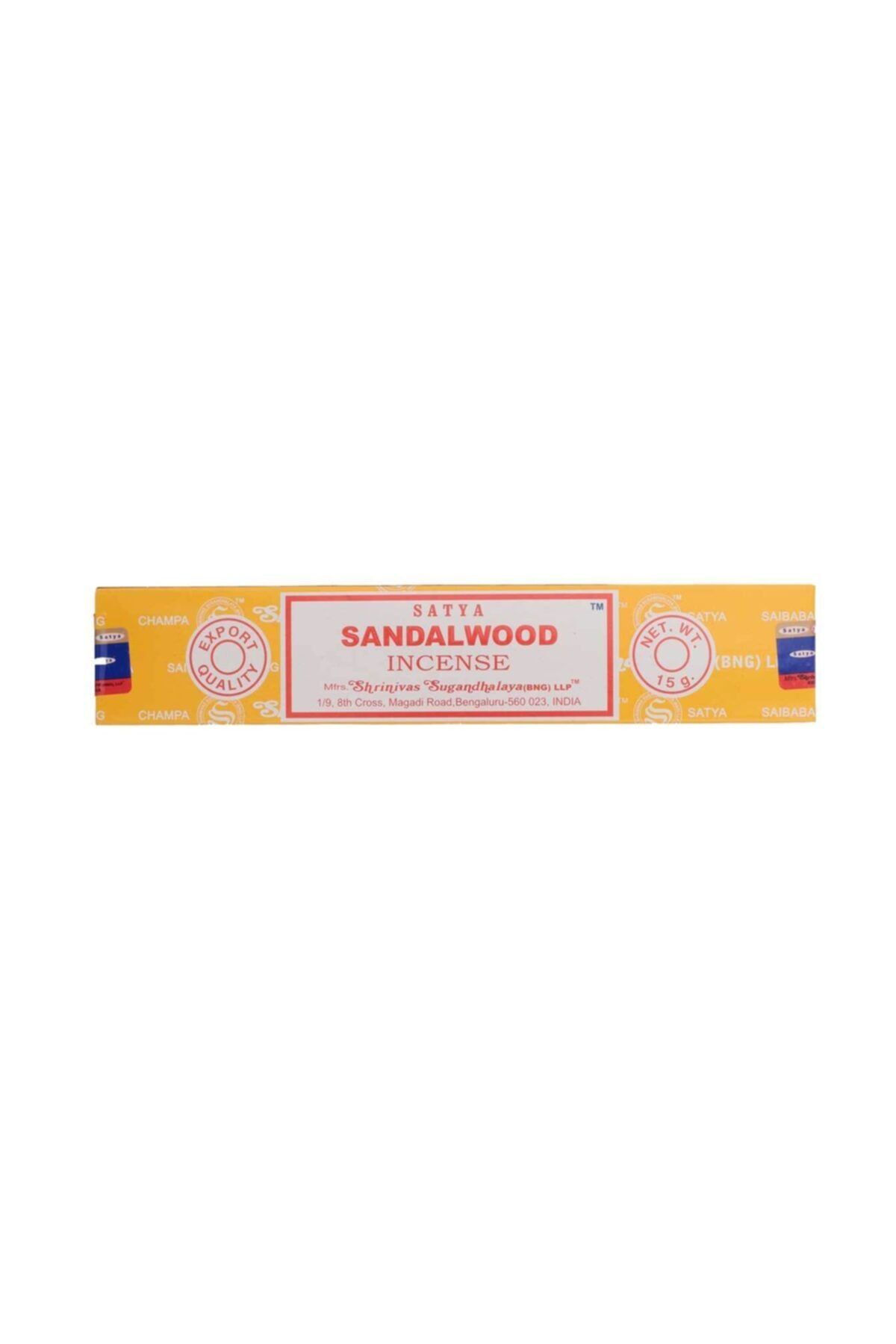 satya Sandalwood (sandal Ağacı) Aromalı Masala Stick Tütsü