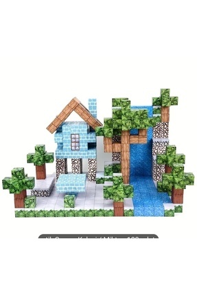 Minecraft Manyetik Küp Orman Evi Temalı Blok Yapı Taşı 100 Parça Image 0