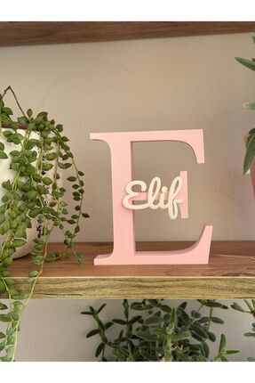 Kişiye Özel Dekoratif Harf İsimlik--ELİF MODEL---15 CM Image 2