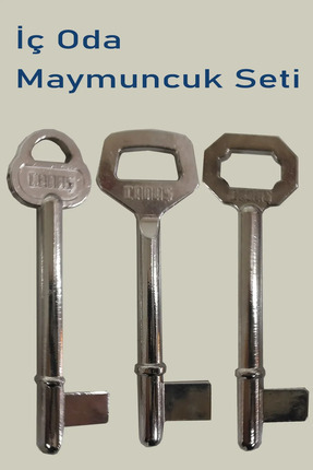 Maymuncuk Oda Kapısı Anahtarı 3 Lü Set Kale, Ito, Hok,şahsuvar Image 0