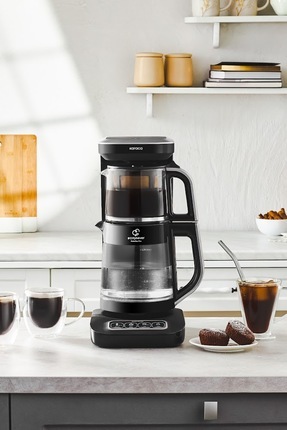 Robotea Pro Connect 4 in 1 Konuşan Cam Çay Makinesi Silver Image 0