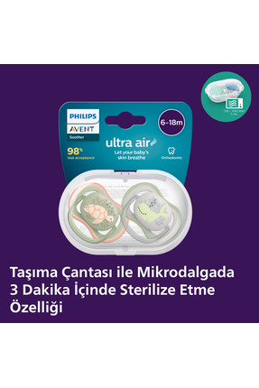 SCF085/60 Ultra Air 6-18 Ay Erkek Emzik Image 1