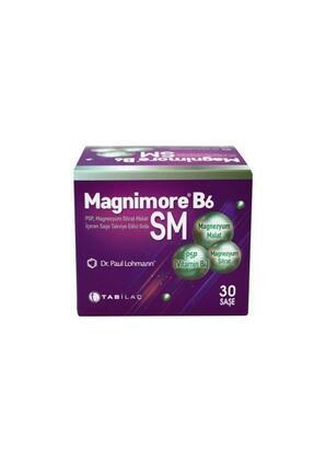 B6SM Magnezyum 30 Saşe Sitrat Malat Vitamin B6 P5P Image 0