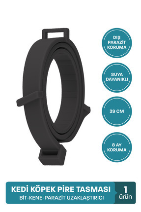 Kedi Pire Tasması Kedi Köpek Bit Pire Kene Önleyici Tasma Ayarlanabilir 39 Cm Su Geçirmez 8 Ay Etki Image 1