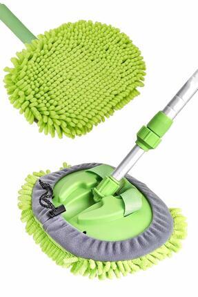 Mikrofiber Çok Fonksiyonlu Teleskopik Sopalı Oto Yıkama Temizleme Fırçası Mopu Image 0
