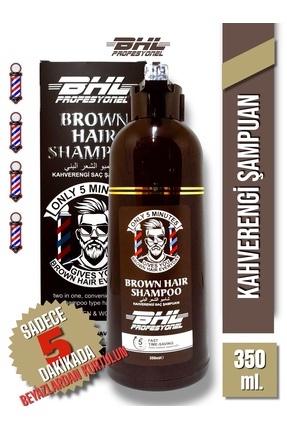 Brown Hair Shampoo Kahverengi Şampuan / Saç Sakal Beyaz Kapatıcı Şampuan 350ml. Image 0