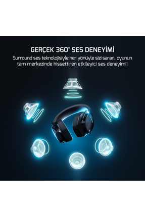 Kai Titanium Ultra Wireless 7.1 Surround Hi-Fi Rainbow Gaming (Oyuncu) Kulaklık Image 1