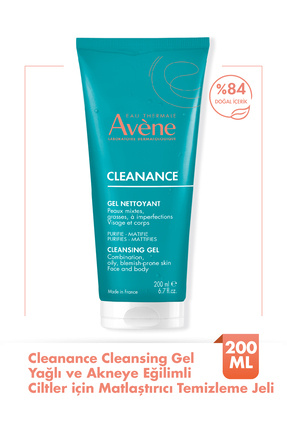 Cleanance Yağlı ve Akneye Eğilimli Ciltler için Matlaştırıcı Etkili Temizleme Jeli 200 ml Image 0