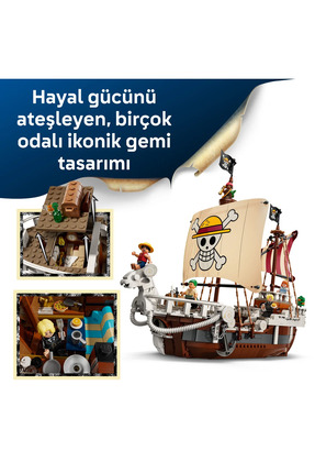 ® ONE PIECE Going Merry Korsan Gemisi 75639 - 10+ Çocuklar için Yaratıcı Oyuncak Yapım Seti (1376) Image 5