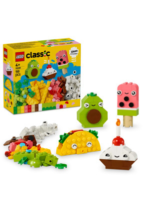 ® Classic Yaratıcı Yiyecek Arkadaşlar 11039 - 4+ Yaratıcı Oyuncak Yapım Seti (150Parça) Image 0