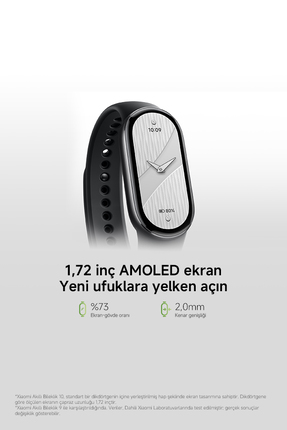 Smart Band 10 - Siyah Akıllı Bileklik (Xiaomi Türkiye Garantili) Image 3