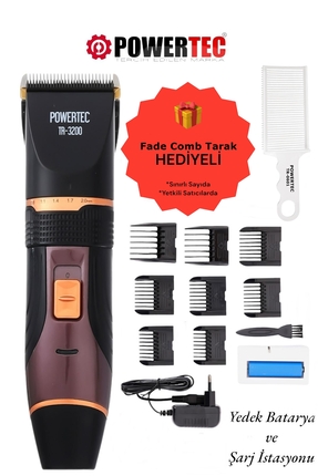 TR-3200 Profesyonel Şarjlı Saç Sakal Tıraş Makinesi Image 0