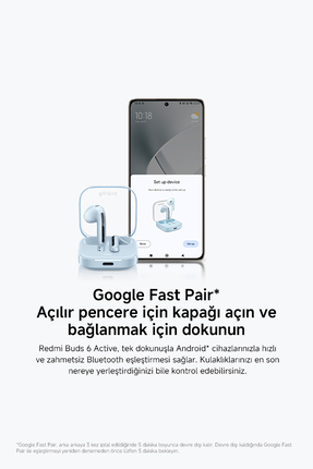 Redmi Buds 6 Active Pembe Kulakiçi Kulaklık- ANC Gürültü Engelleme BT 5.4 TWS (Xiaomi TR Garantili) Image 12