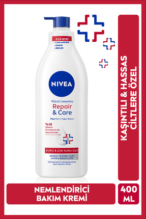 Vücut Losyonu Repair Care 400 ml,72 Saat Nemlendirici,Kuru Cilt,Kaşıntılı ve Hassas Ciltlere Özel Image 0