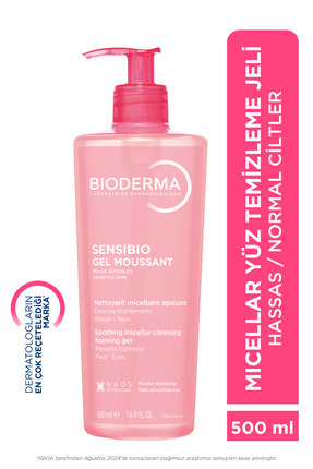 Sensibio Foaming Gel Hassas ve Normal Ciltler Durulanan Micellar Yüz Temizleme Jeli 500 ml Image 0
