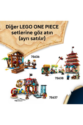 ® ONE PIECE Going Merry Korsan Gemisi 75639 - 10+ Çocuklar için Yaratıcı Oyuncak Yapım Seti (1376) Image 9