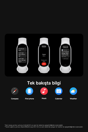 Smart Band 10 - Siyah Akıllı Bileklik (Xiaomi Türkiye Garantili) Image 15