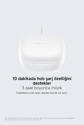 Redmi Buds 6 Play Beyaz Kulakiçi Kulaklık- Gürültü Engelleme BT 5.4 TWS (Xiaomi TR Garantili) Image 10