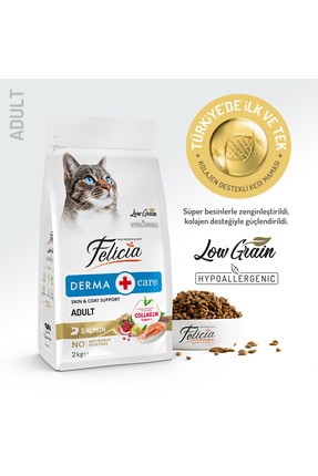 2 Kg Kolajenli Somonlu Az Tahıllı Yetişkin Kedi Maması Image 0