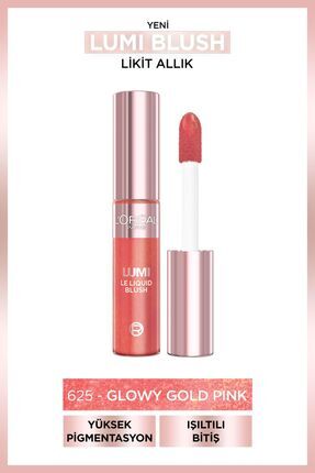 L’Oréal Paris Lumi Blush Likit Allık - 625 Glowy Gold Pink Image 0