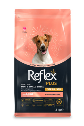 Plus Hypoallergenic Kuzu Etli Mini Irk Kısırlaştırılmış Yetişkin Köpek Maması 3 Kg Image 0