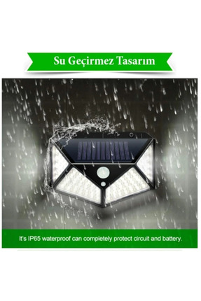 2 ADET Güneş Enerjili Bahçe Lambası 100 Led Paket Bahçe Aplik Bahçe Lambası Bahçe Aydınlatma. Image 0