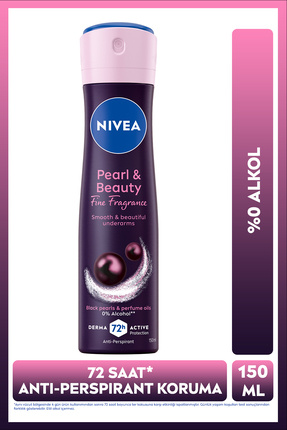 Kadın Sprey Deodorant Pearl&Beauty Fine Fragrance 150ml, 72 Saat Anti-perspirant Koruma, Alkolsüz Image 0