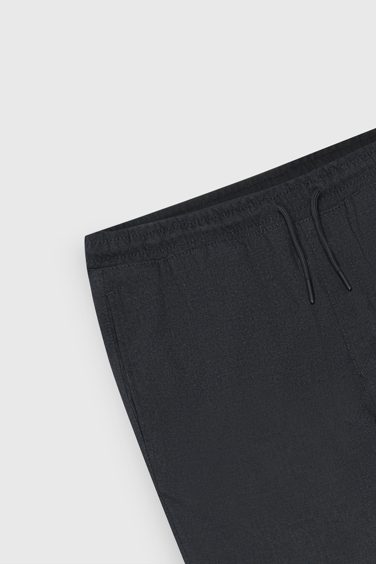 شلوار مردانه آنتراسیت اسلیم فیت راحت برش کمر گره خورده با جیب جوگر