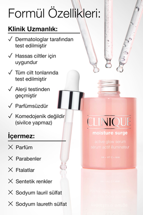 Moisture Surge™ Active Glow Işıltı Serumu 30ml| C Vitamini, Hyalüronik Asit, Laktik Asit Image 6