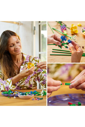 ® Botanicals Kır Çiçekleri Buketi 10313 - Yetişkinler için Koleksiyonluk Model Yapım Seti (939P) Image 5