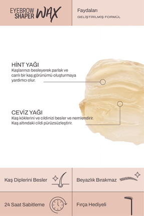 Laminasyon Etkili Kaş Sabitleyici Wax 50 ml – Trichogen & Hint Yağı, Kalıntı Bırakmaz Image 5