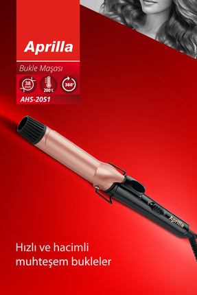 AHS-2051 Profosyonel Seramik Plaka 38 Mm Saç Şekillendirici Maşa Image 0