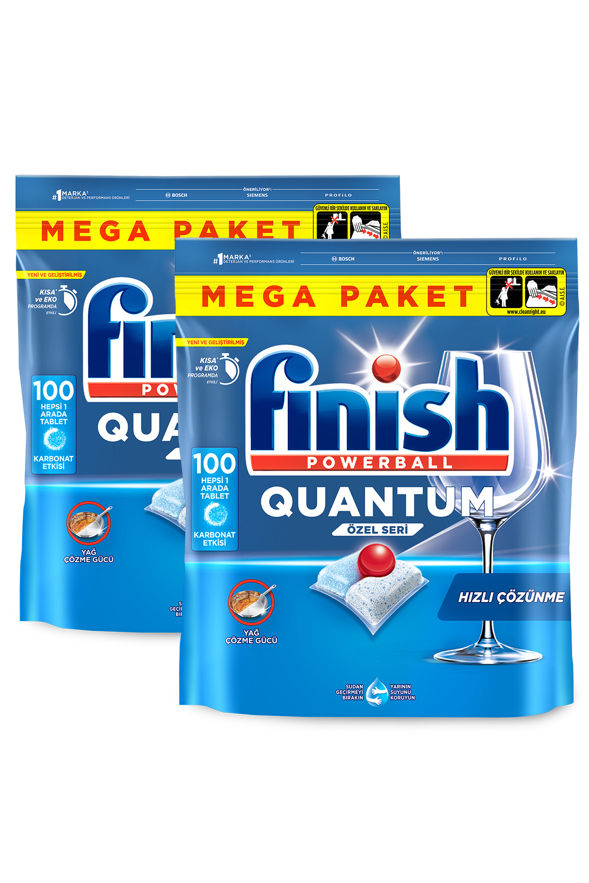 قرص کپسول شوینده ماشین ظرفشویی سری ویژه کوانتوم 200 عدد (100 x 2)