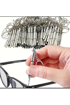 GUANGZHOU 2 adet Hassas Gözlük Tornavida Seti, Taşınabilir Çelik Gözlük Onarım Alet Seti Image 1