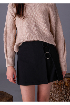 Siyah Kız Çocuk Şort Etek 7907 Image 1