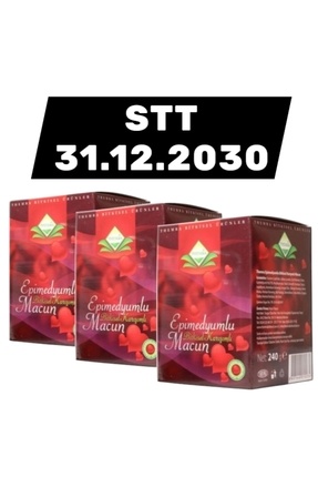 THEMRA 3x240 Gr Bal Ginsengli Bitkisel Karışımlı Mesir Epimedyümlü1 Kuvvet Macun Image 0