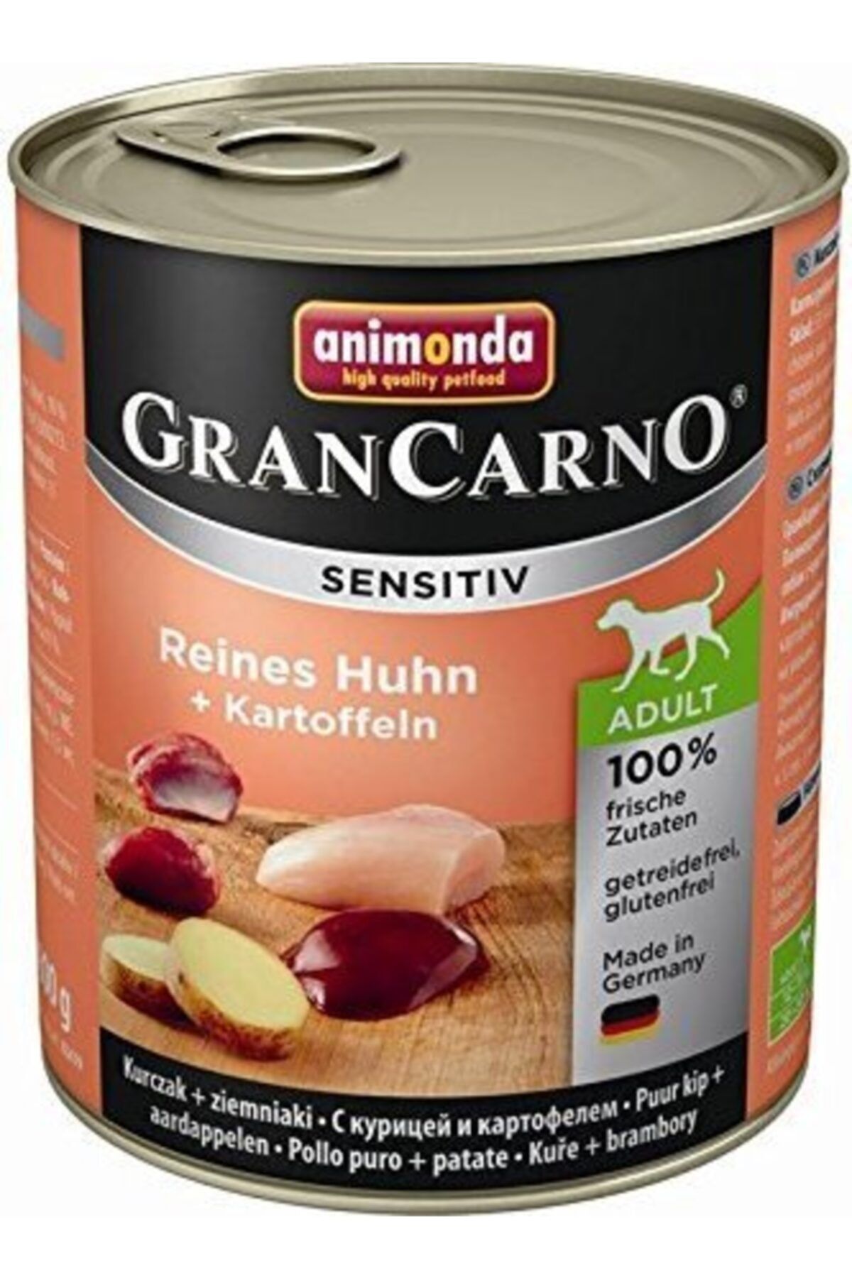 GranCarno Sensitive Hindili Patatesli Köpek Konservesi 400gr X 6 Adet