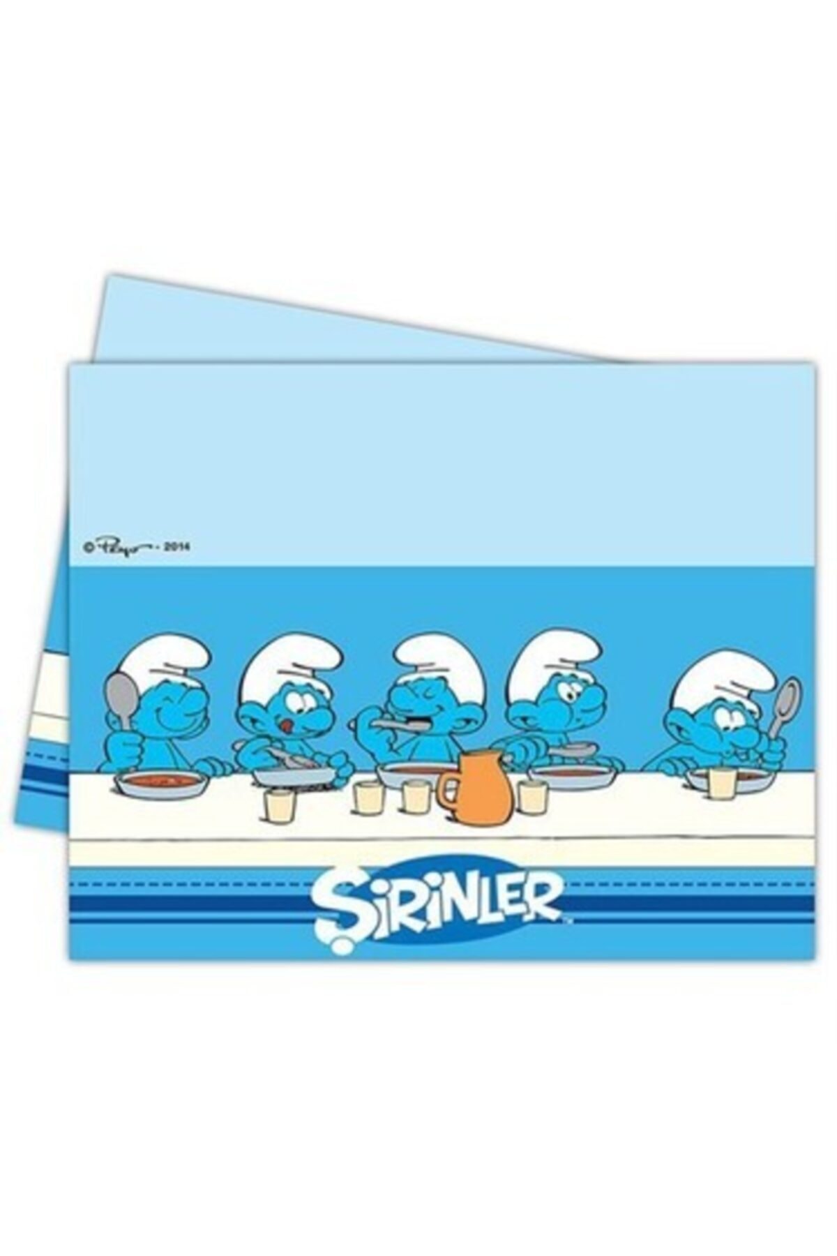 Happyland Şirinler Masa Örtüsü