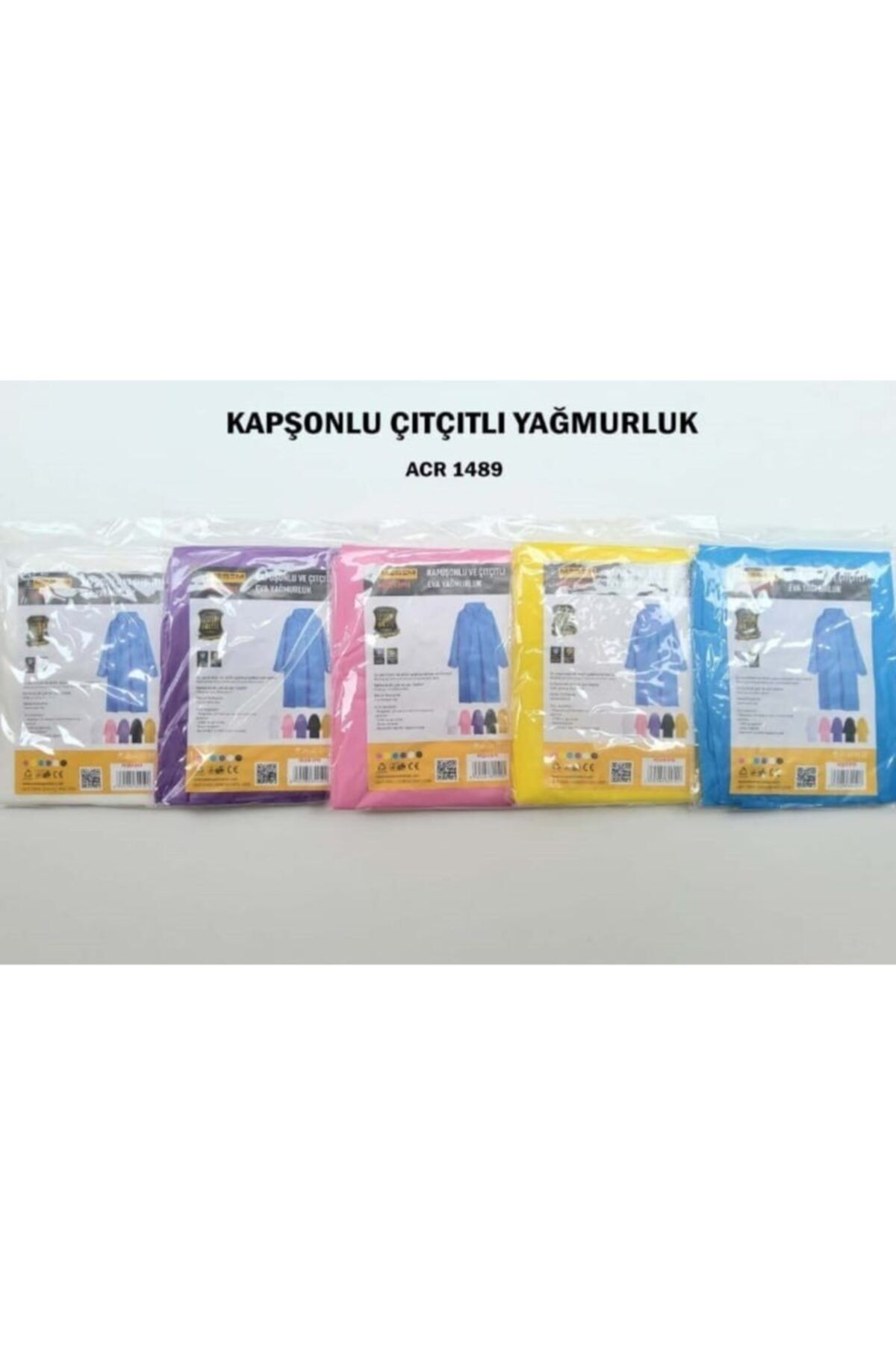 Nergiz Home Kapşonlu Ve Çıtçıtlı Eva Kalın Yağmurluk, 5 Ayrı Renk Seçeneği Ile...