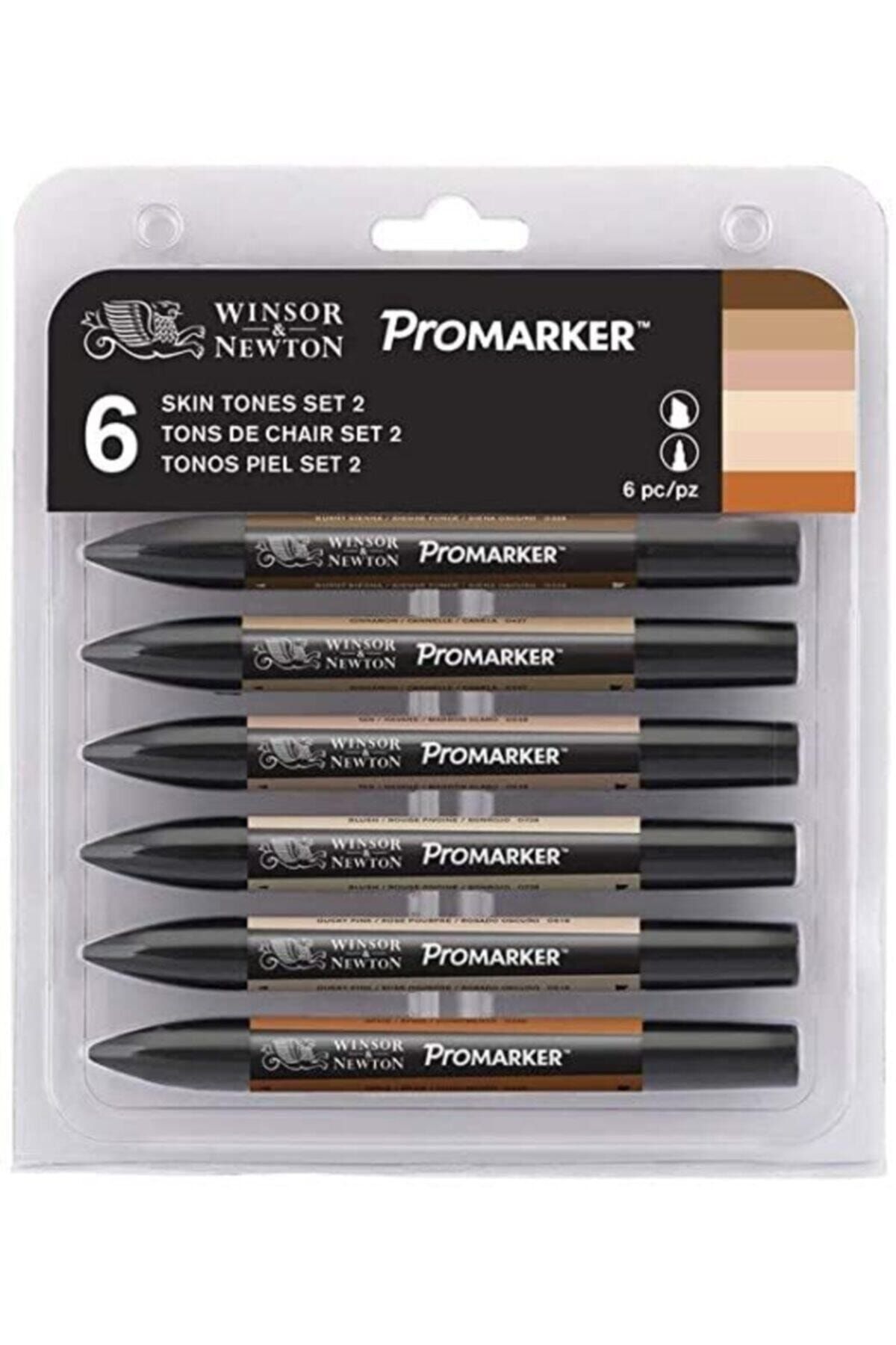 Winsor Newton Winsor & Newton Promarker Set 6'lı - Skin Tones 2