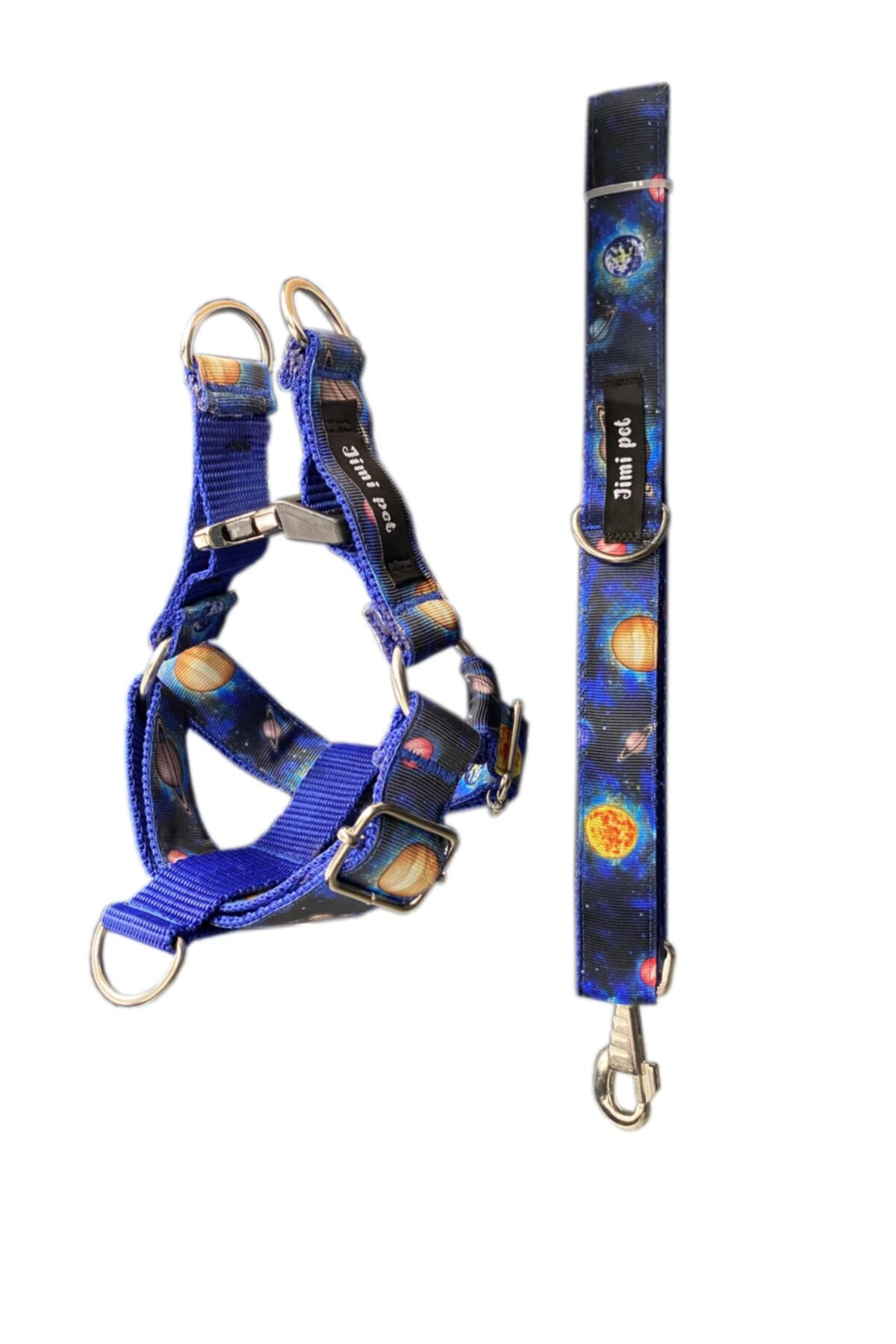 Jimi pet Easy Walk Tasma Seti Large Beden Galxy Model