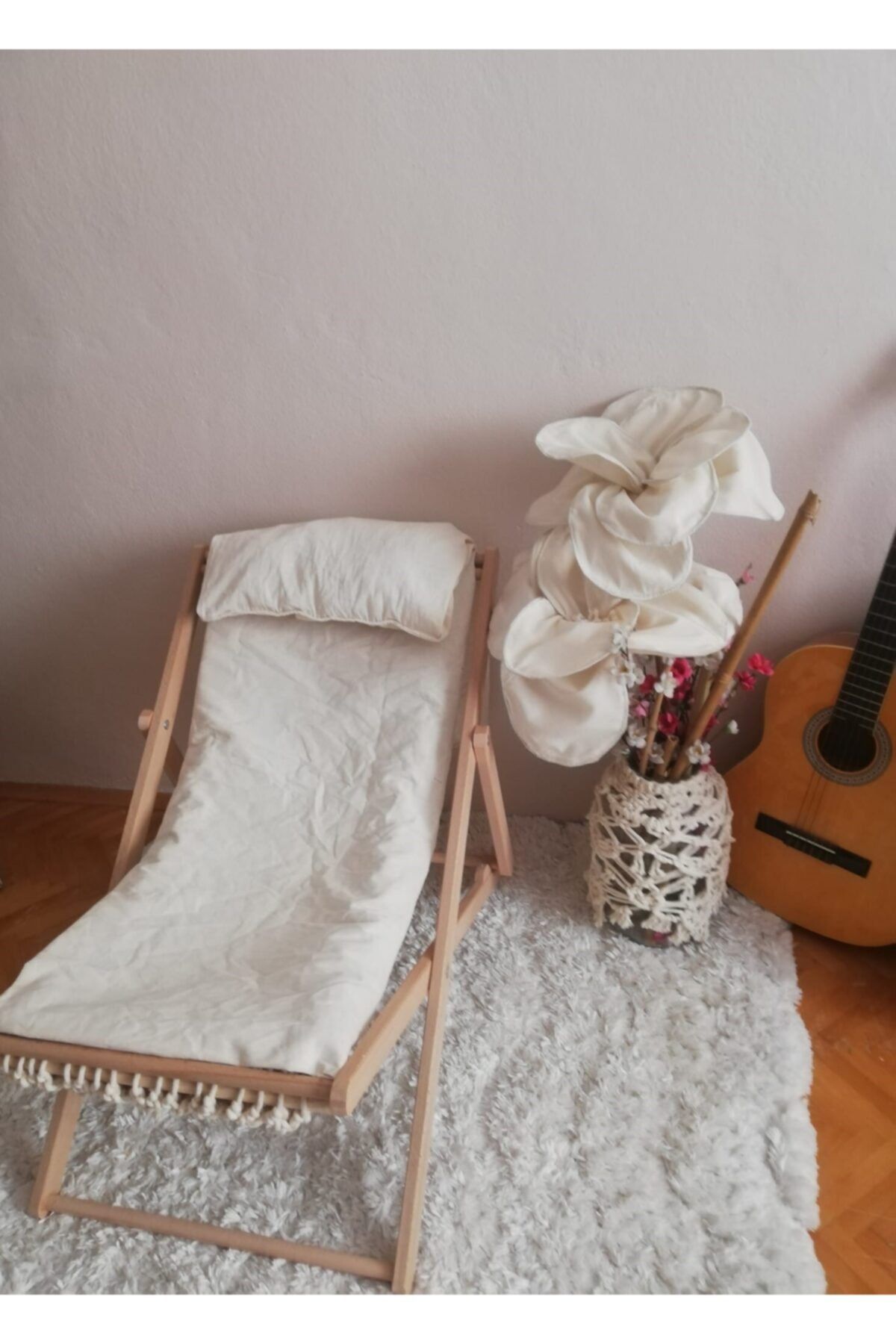 ERZAHOME El Yapımı Kumaş Berjer Şezlong