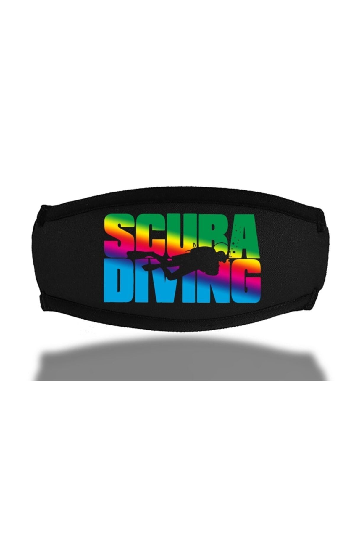 SCUBAPROMO Scuba Diving Colors Siyah Maske Bandı