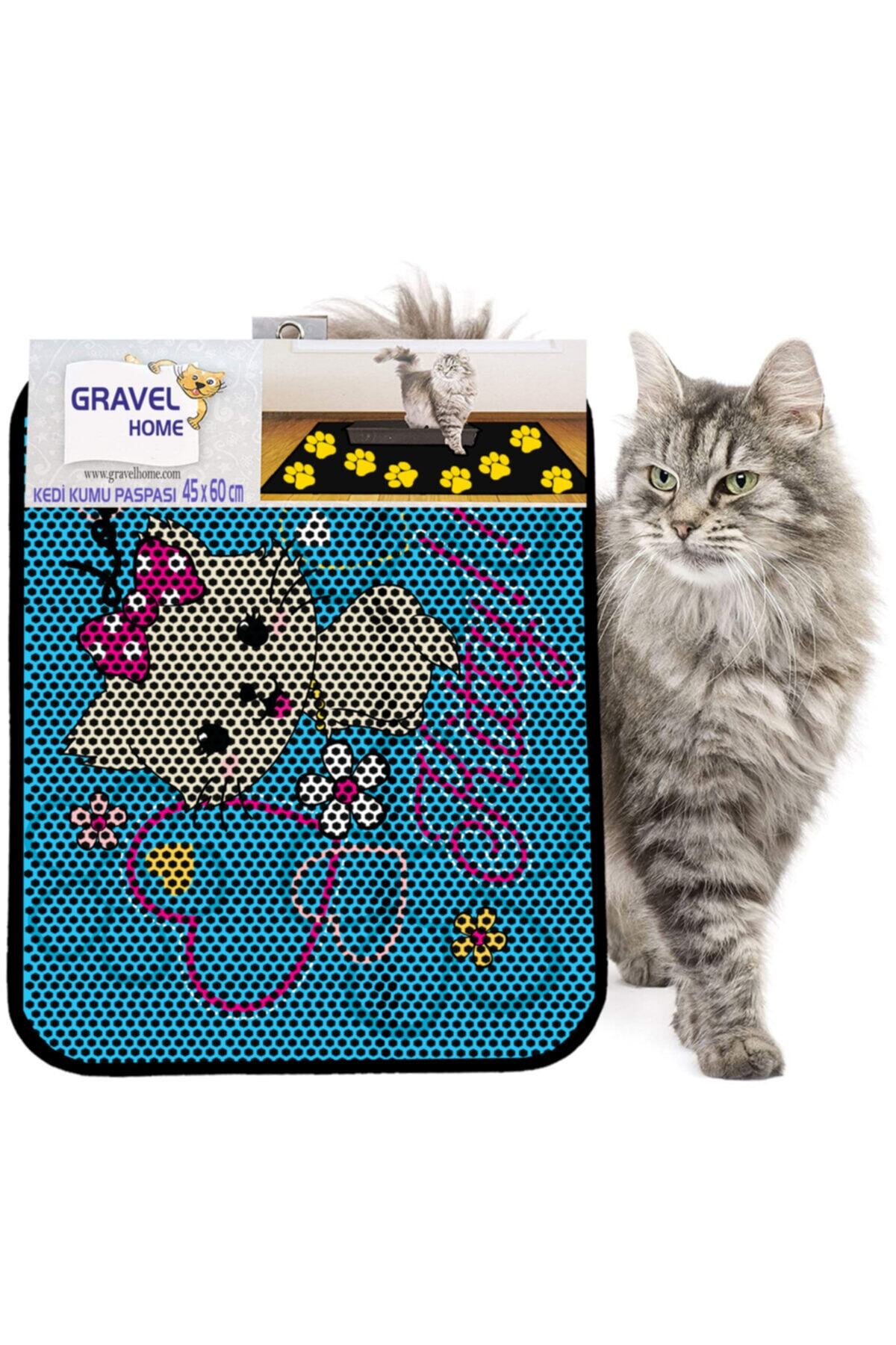 Gravel Kedi Kumu Paspası Yeni Sezon 45 X 60 Cm Nrszn0066