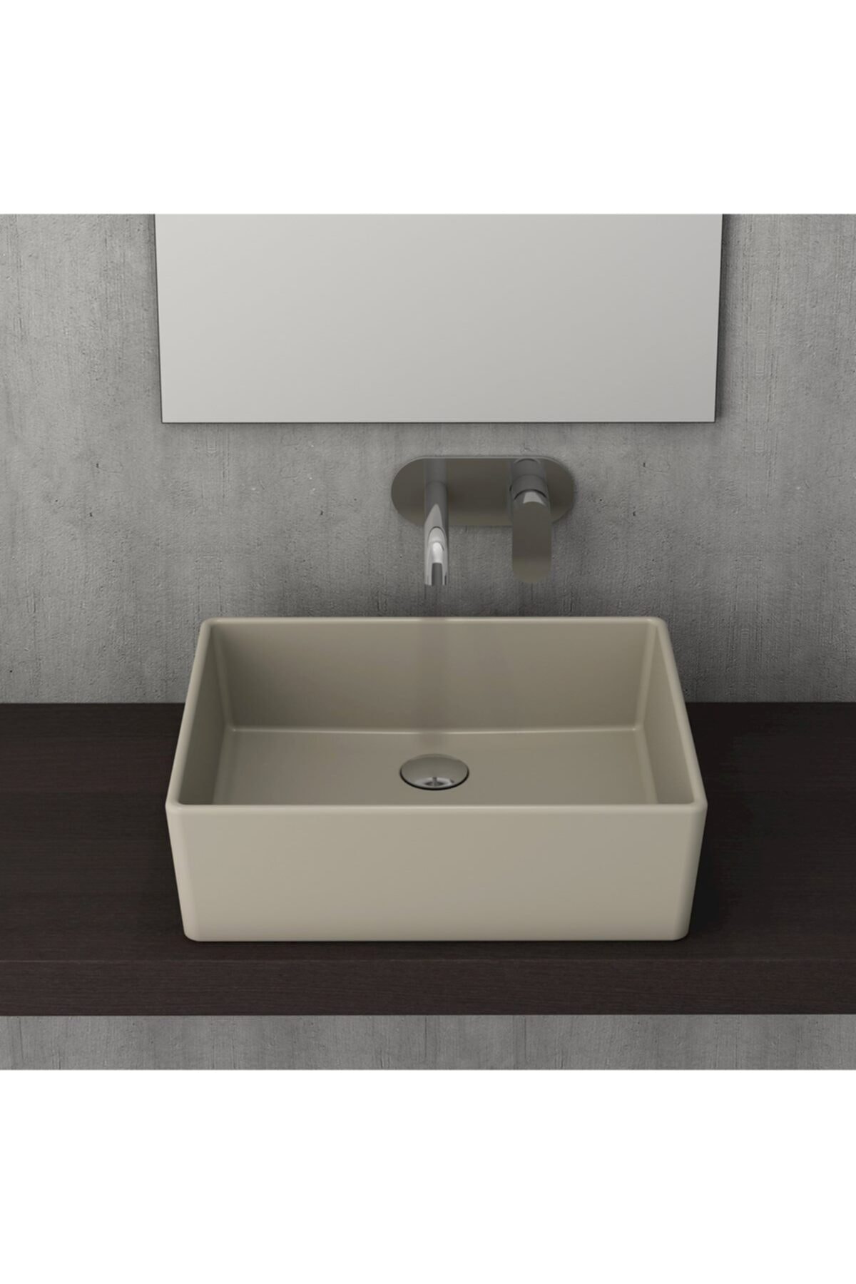 Bocchi Mılano Çanak Lavabo 50 Cm - Mat Kaşmir