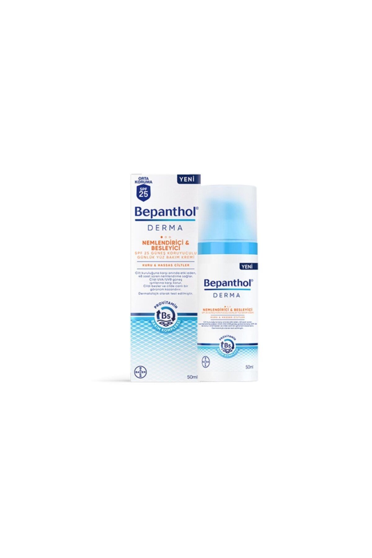 Bepanthol Derma Nemlendirici Besleyici Günlük Yüz Bakım Kremi 50 Ml 8699546358786