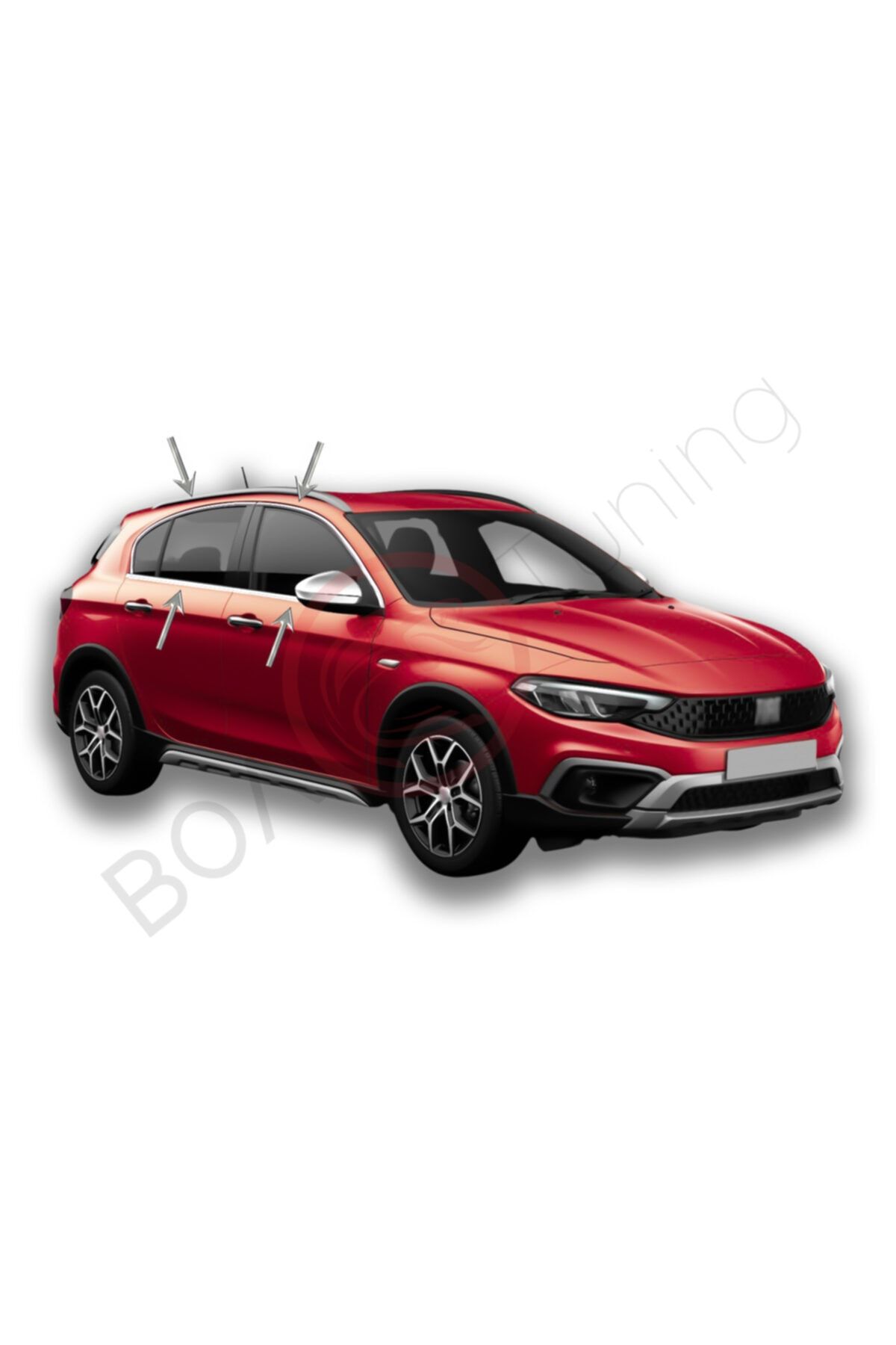 BOA Tuning Fiat Egea Cross Krom Cam Çıta Çerçeve Seti 8 Parça 2015 ve Üzeri Uyumlu